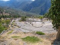 Ancient Delfi excavations in Greece.